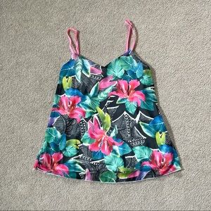 Tropical Print Dressy Tank Top